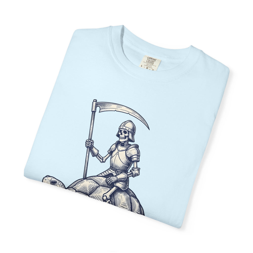 Skeleton Warrior Turtle Shirt Gothic Autumn Gift Women Lifelike Tee Turtle Skeleton T-Shirt Dark Fan Realistic Tshirt Fall Graphic Classic