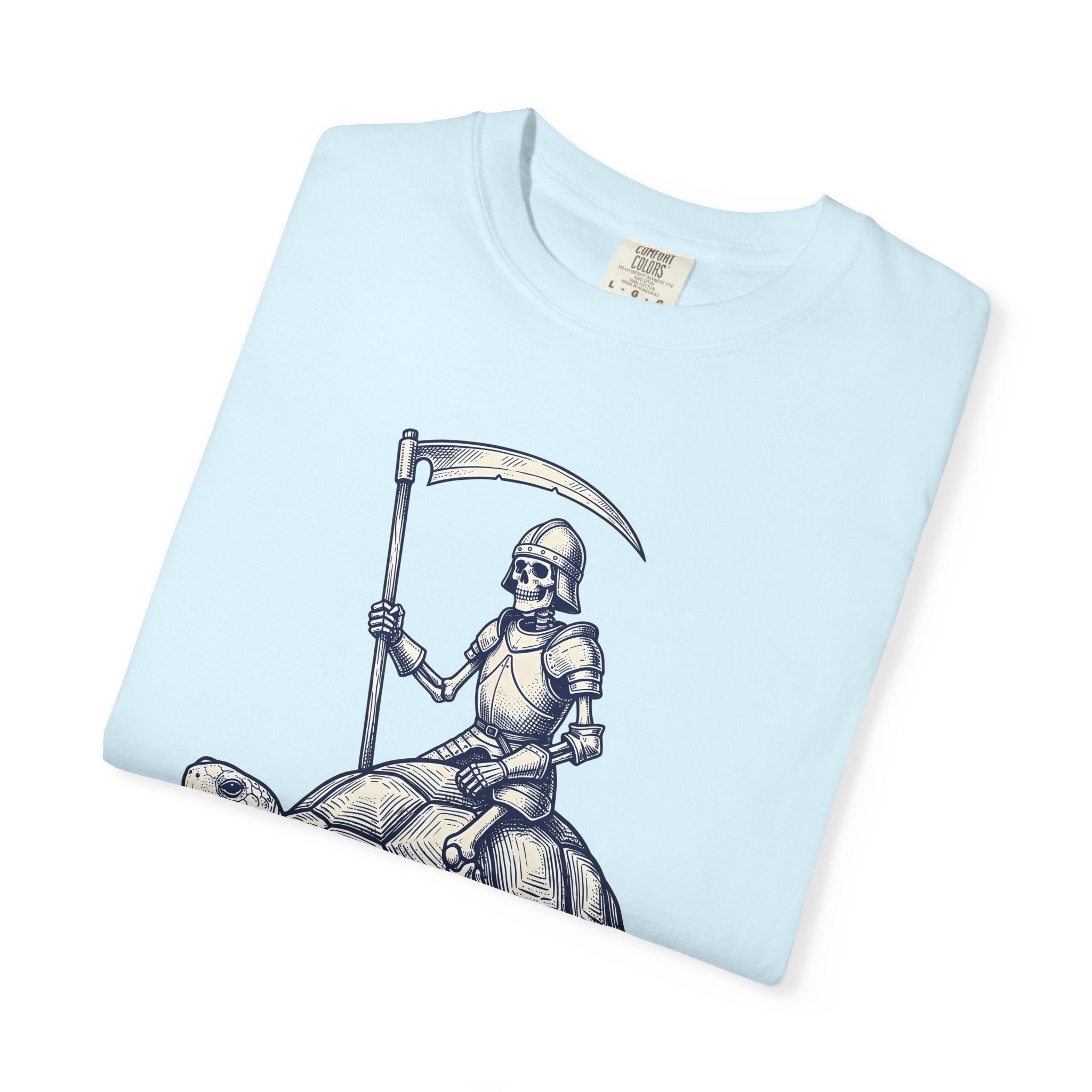 Skeleton Warrior Turtle Shirt Gothic Autumn Gift Women Lifelike Tee Turtle Skeleton T-Shirt Dark Fan Realistic Tshirt Fall Graphic Classic
