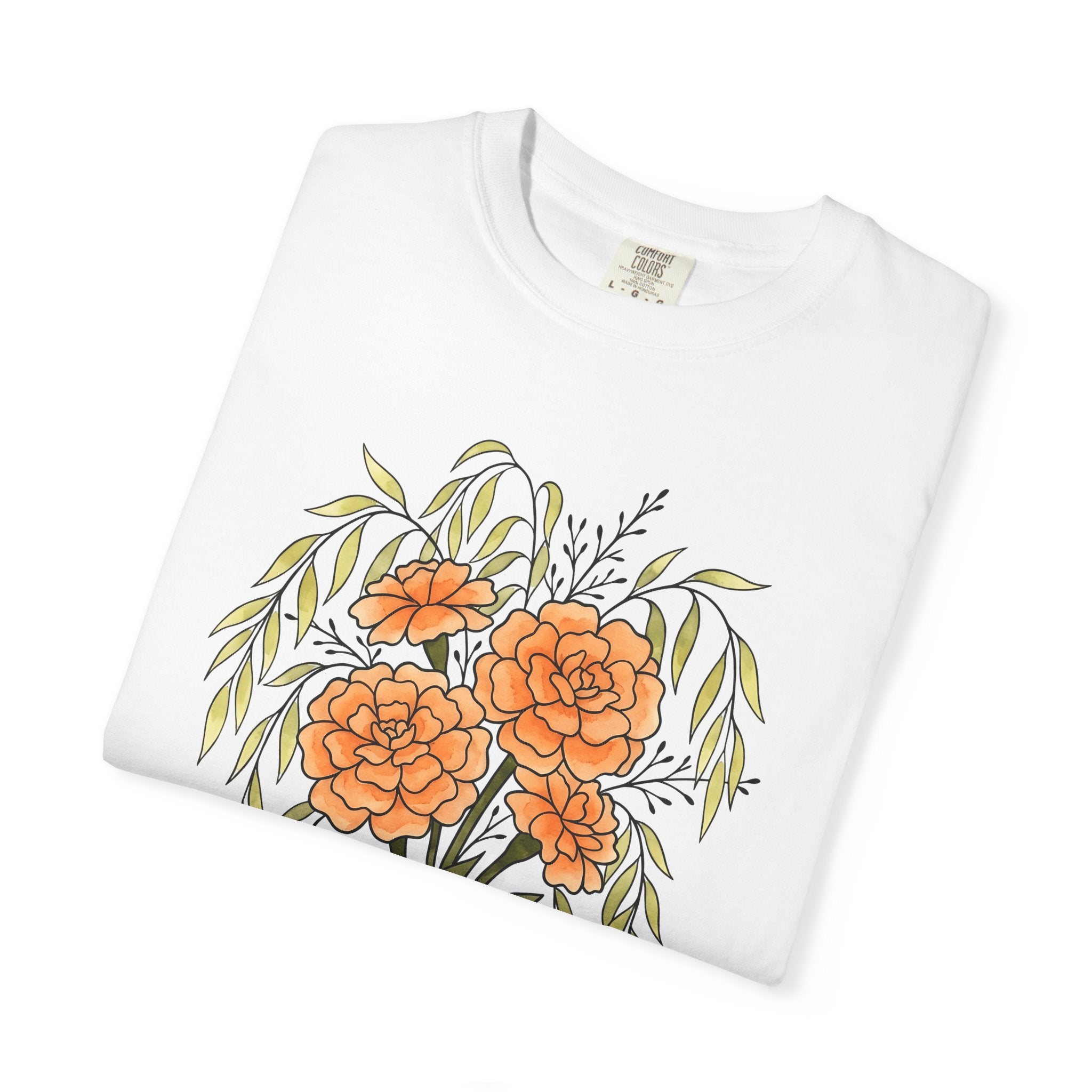Flower Bouquet Shirt Boho Chic Floral Gift Women Botanical Tee Bouquet T-Shirt Bohemian Enthusiast Botanical Tshirt Floral Graphic