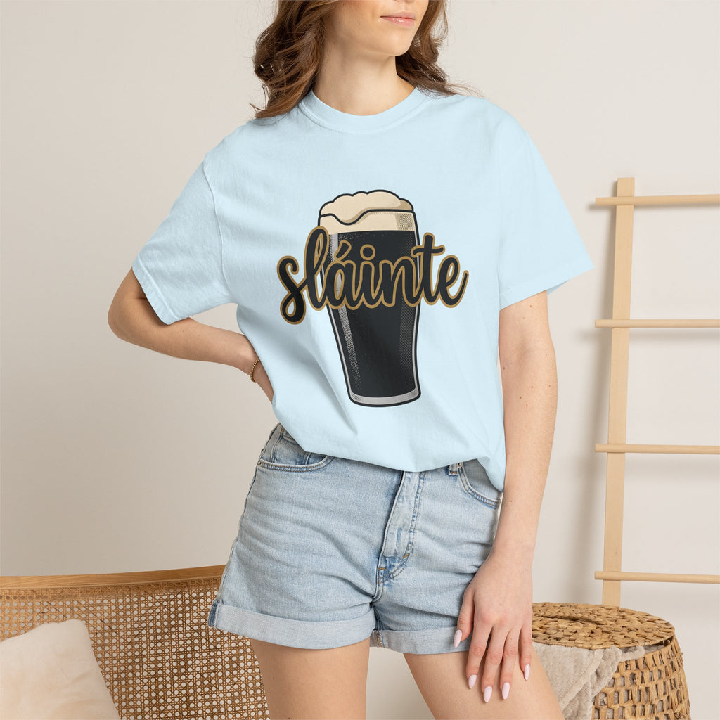 Beer Glass Shirt St Patrick's Day Celtic Gift Women Graphic Tee Pint Glass T-Shirt Irish Fan Typography Tshirt Celtic Design Illustration