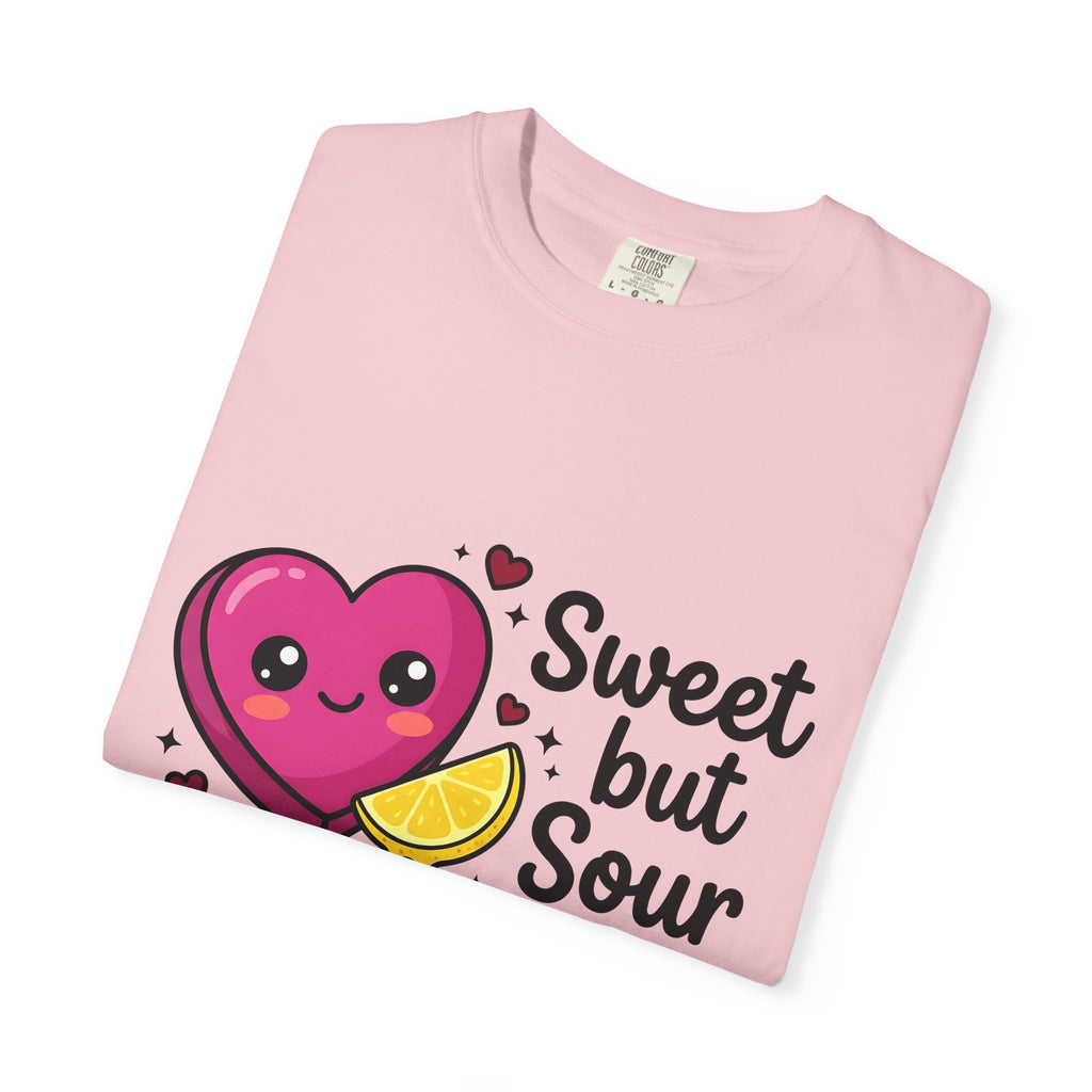 Cute Heart Shirt Valentine Food Gift Women Charming Tee Heart T-Shirt Valentine Fan Cute Illustration Comic Citrus Wedge Tshirt