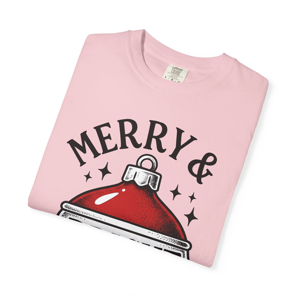 Holiday Ornament Shirt Christmas Celebration Gift Women Retro Tee Bauble T-Shirt Xmas Fan Vintage Tshirt Party Graphic Sketch Star Shapes
