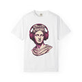 Greek Statue Earbuds Shirt St. Valentine's Day Look Gift Women Graphic Tee Earphones T-Shirt Valentine Fan Illustrated Tshirt Gaze Graphic