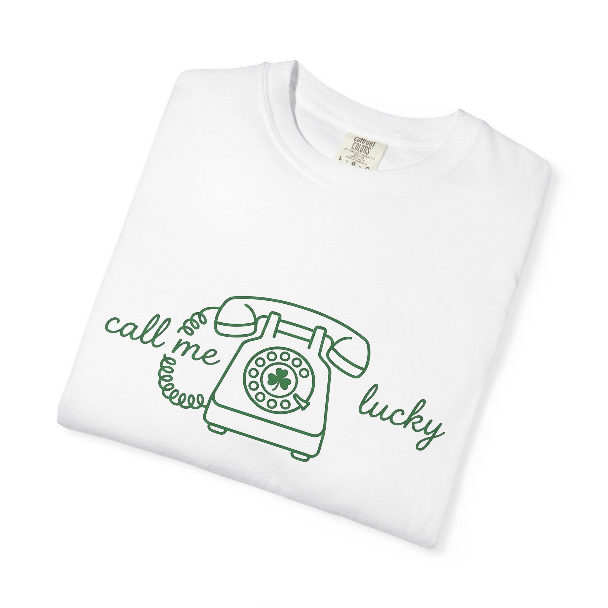 Old Phone Shirt St Patrick's Day Funny Gift Women Cartoon Tee Mobile Phone T-Shirt Luck Enthusiast Comic Tshirt Humor Graphic Modern Lucky