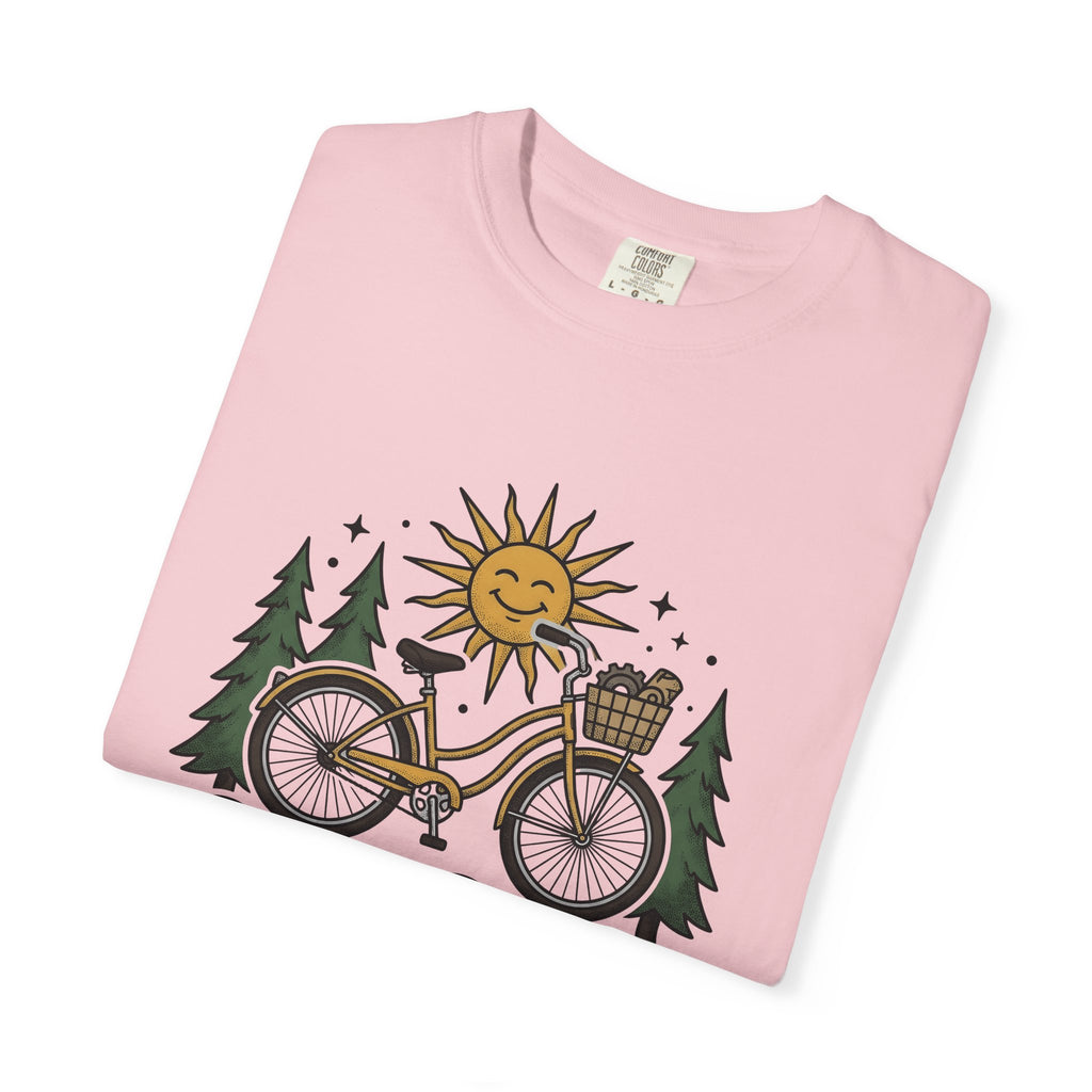 Bicycle Art Shirt Cycling Hiking Gift Women Tribal Tee Bike T-Shirt Cyclist Enthusiast Ethnic Tshirt Trekker Graphic Old School Sunlight