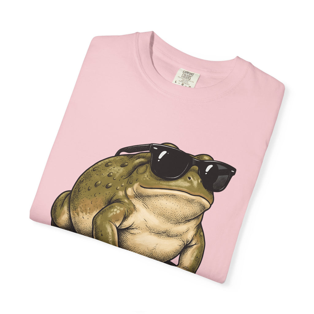 Frog Sunnies Shirt Animals Jokes Gift Women Line Art Tee Toad T-Shirt Creature Fan Toon Tshirt Funny Graphic Cartoon Glasses Tshirt