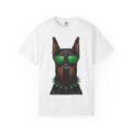 Doberman Pup Shirt St Patrick's Day Canine Fan Gift Women Lifelike Tee Dobermann T-Shirt Luck Fan Realistic Tshirt Dog Graphic Minimalist