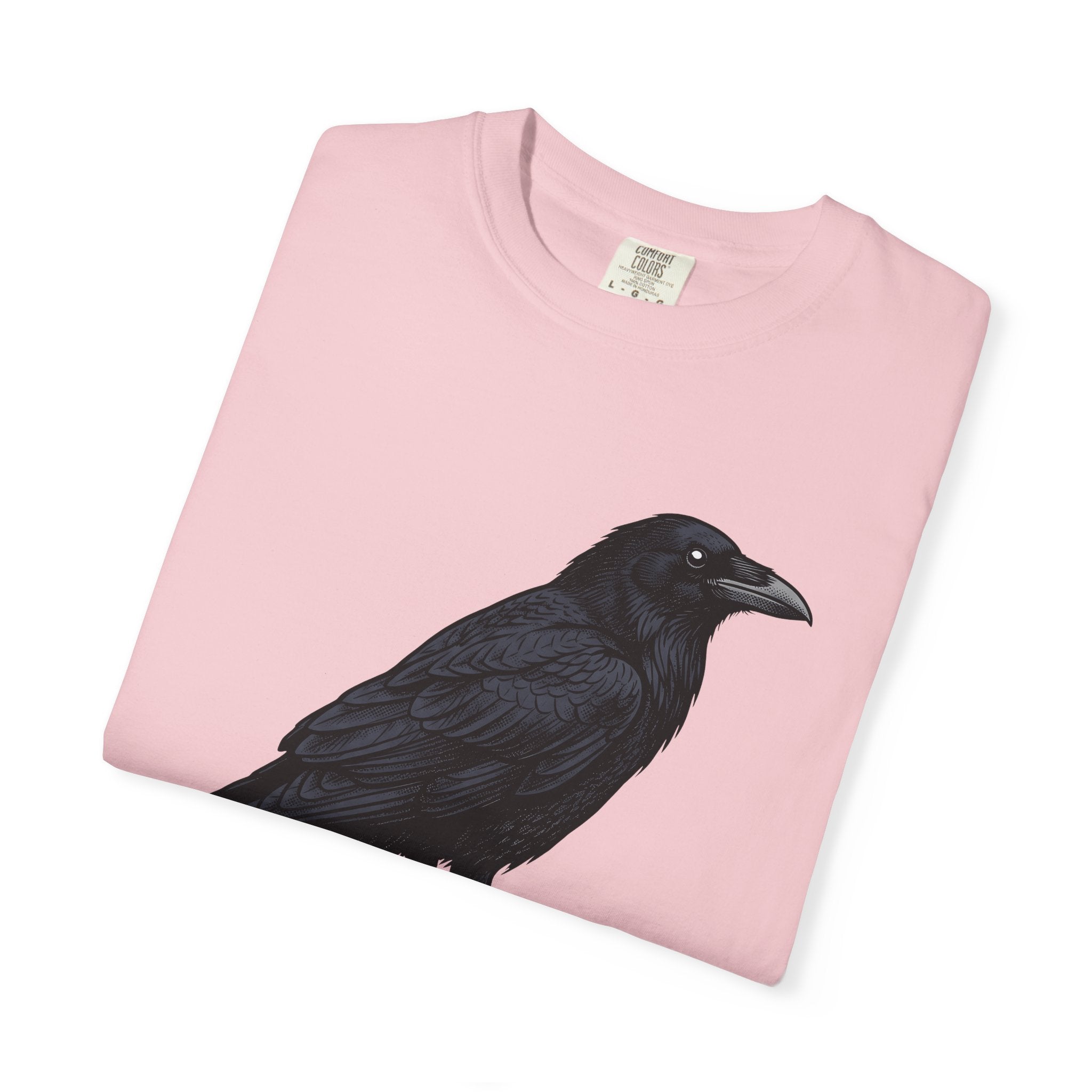 Raven Bird Shirt Halloween Wildlife Gift Women Macabre Tee Crow T-Shirt Horror Fan Dark Art Tshirt Animal Graphic Old School Limb Tshirt