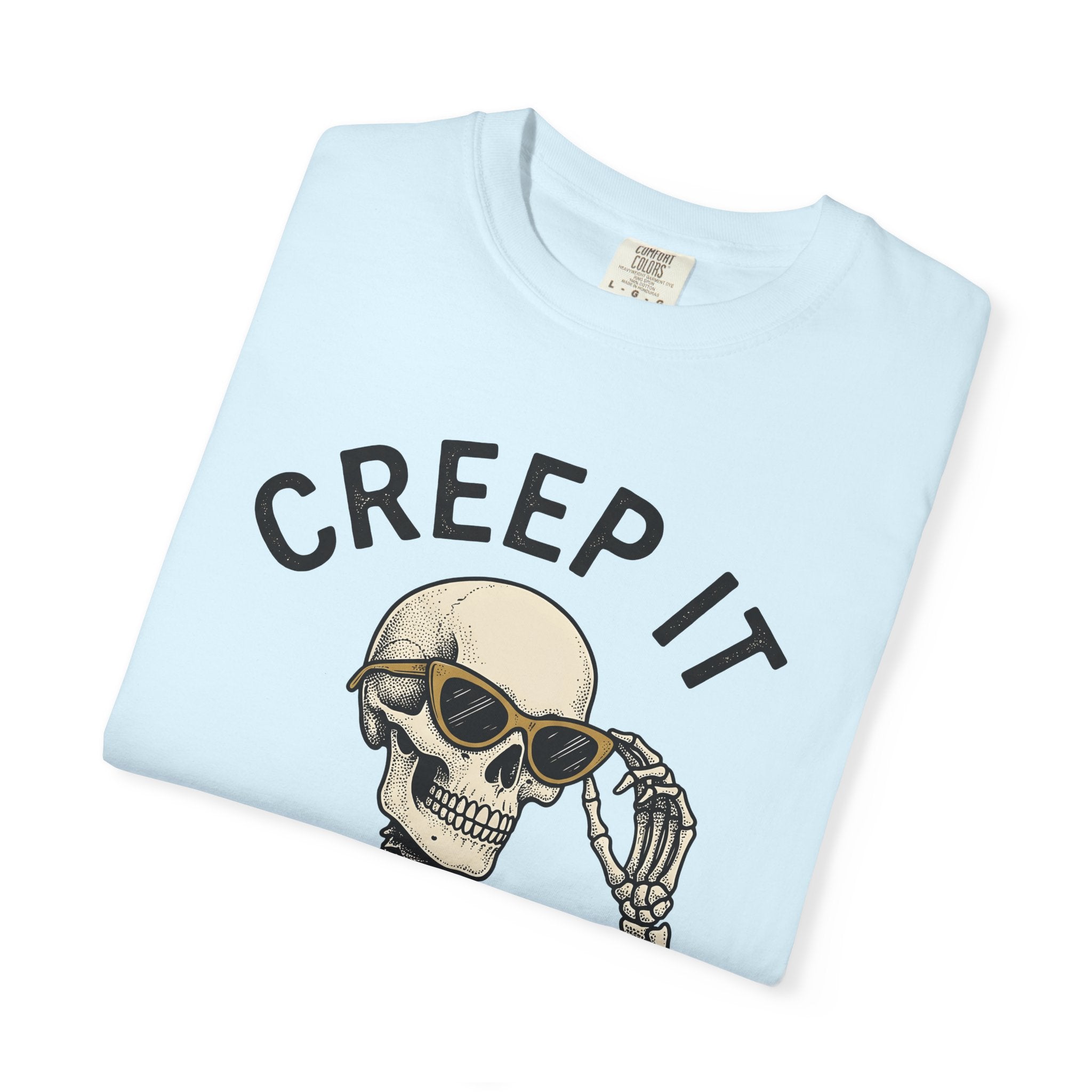 Skeleton Sunglasses Shirt Halloween Gothic Gift Women Vintage Tee Skull T-Shirt Horror Fan Retro Tshirt Dark Graphic Hand Drawn Sunglasses