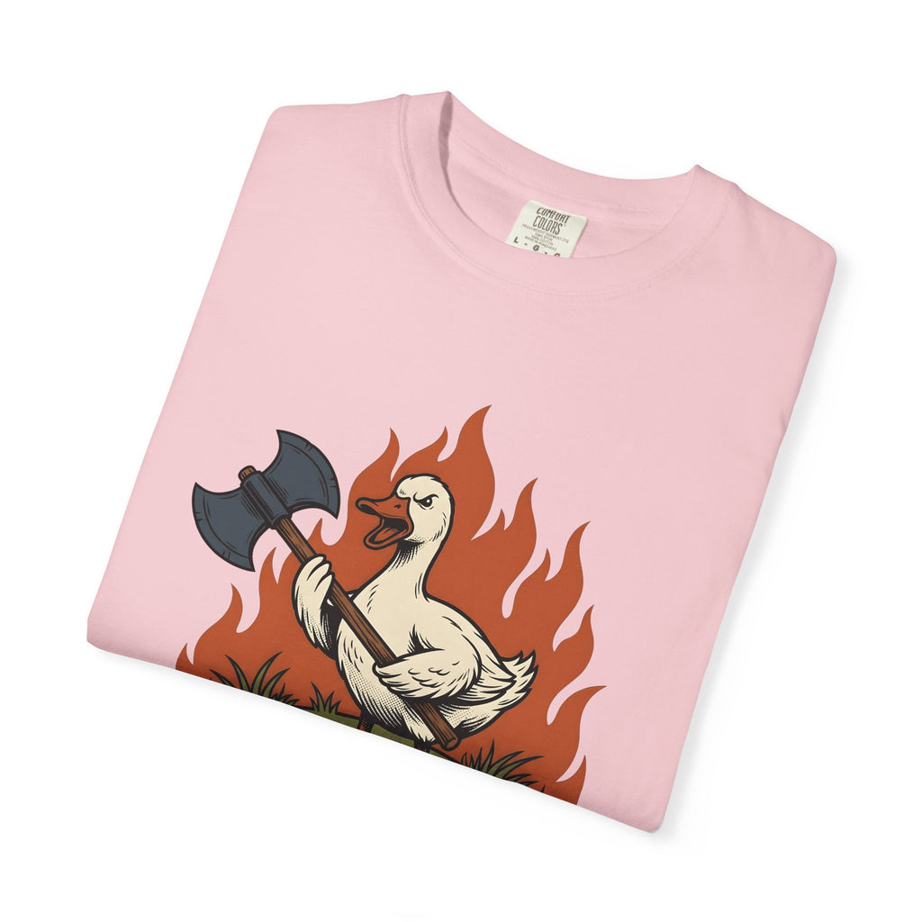 Waterfowl Axe Shirt Funny Critter Gift Women Classic Tee Hatchet T-Shirt Humor Fan Vintage Tshirt Animal Graphic Heavy Blaze Tshirt
