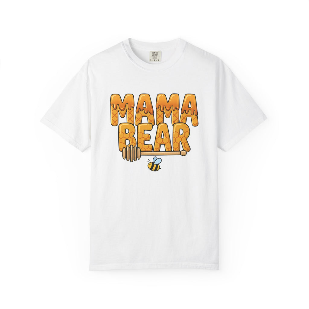 Honeycomb Text Shirt Moms Family Gift Women Cartoon Tee Honeycomb T-Shirt Motherhood Fan Comic Tshirt Clan Graphic Retro Bee Tshirt
