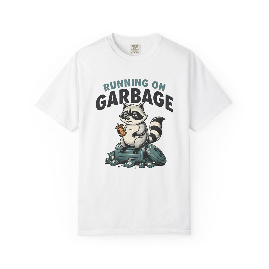 Raccoon Trash Bin Shirt Funny Creatures Gift Women Caricature Tee Trash Panda T-Shirt Humor Fan Cartoon Tshirt Animal Graphic Old School