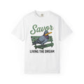 Pigeon Bench Shirt Cute Animal Gift Women Vintage Tee Bird Bench T-Shirt Adorable Fan Retro Tshirt Creature Graphic Hand Drawn French Fry