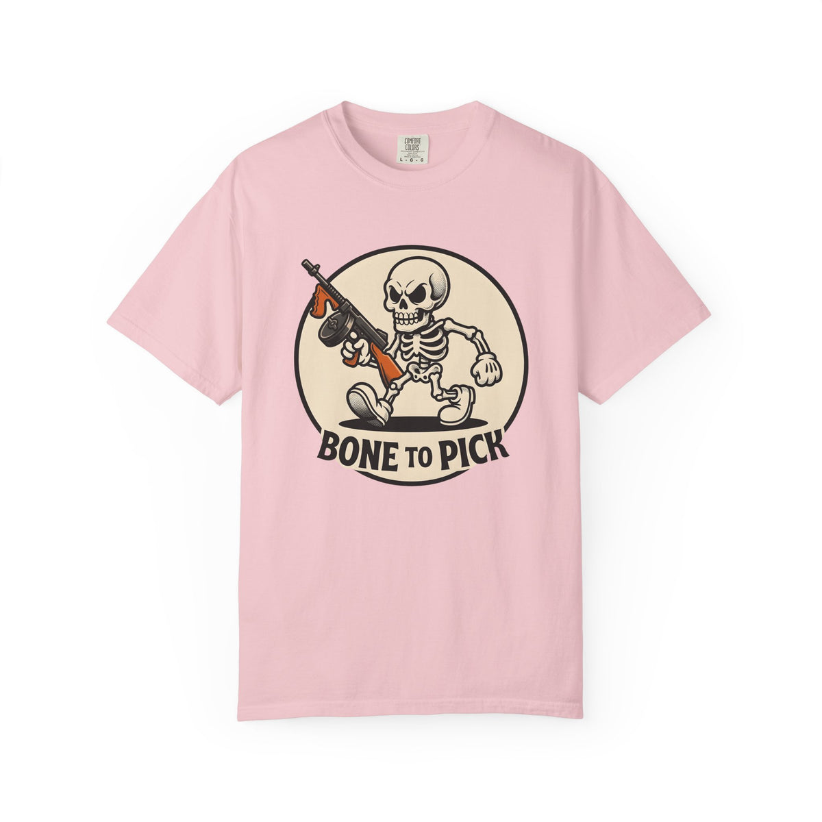 Skull Mobster Shirt Halloween Bones Unisex Gift Comic Tee Gangster T-Shirt