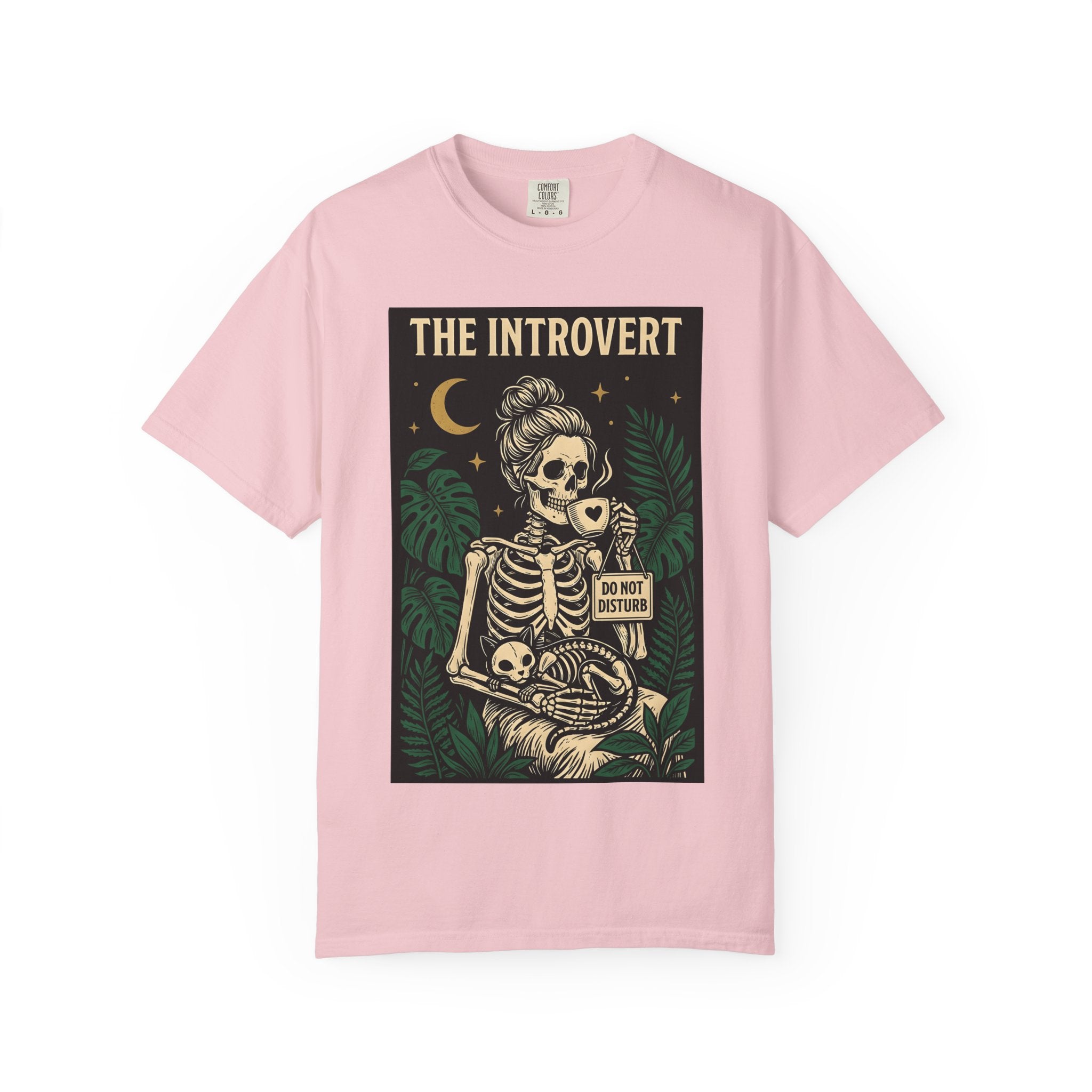 Bony Cat Shirt Boho Chic Mysticism Gift Women Eerie Tee Skeleton Cat T-Shirt Bohemian Fan Creepy Tshirt Spiritual Graphic Classic Palm