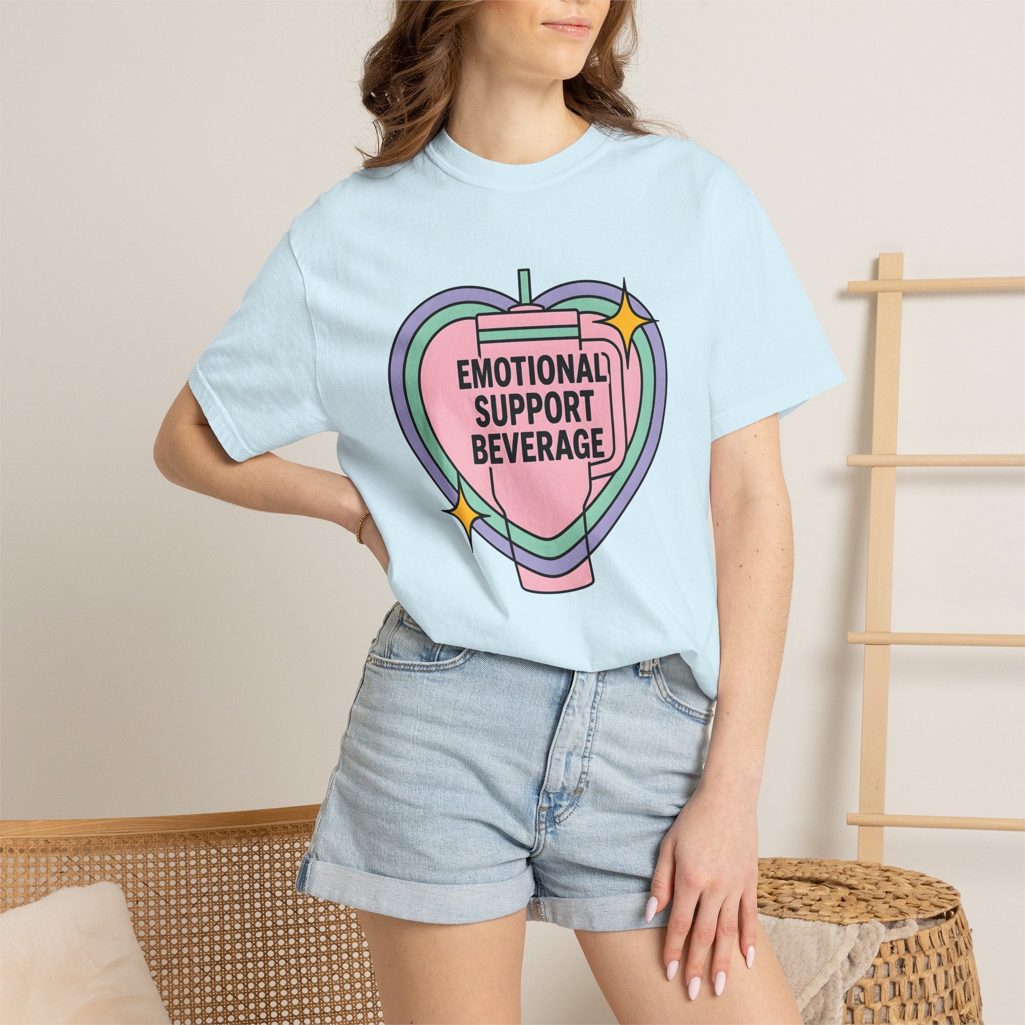 Insulated Cup Shirt Coffee Wellness Gift Women Soft Colors Tee Tumbler T-Shirt Coffee Fan Java Enthusiast Pastel Tshirt Self Care Graphic