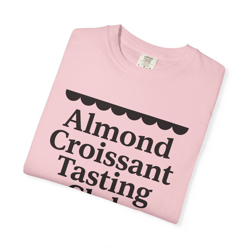 Bakery Club Text Shirt Desserts Foodie Gift Women Minimalist Tee Pastry T-Shirt Sweets Fan Simple Tshirt Food Graphic Retro Scallop Border