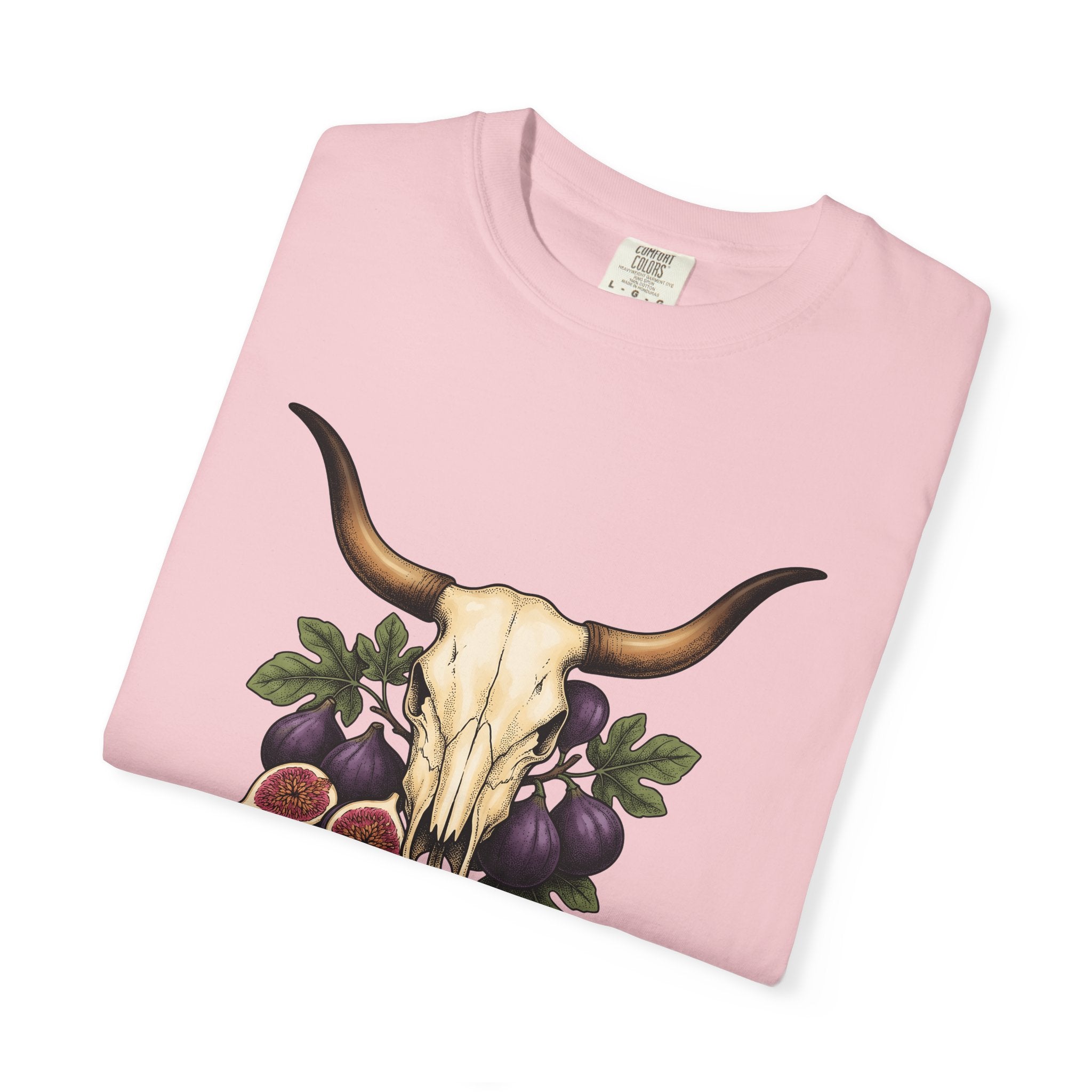 Cattle Skull Shirt Cowgirl Country Gift Women Native Tee Cow Skull T-Shirt Rodeo Fan Western Tshirt Rural Graphic Sketch Fruit Tshirt
