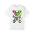 Gummy Worms Shirt St. Valentine's Day Candy Gift Women Cartoon Tee Jelly T-Shirt Valentine Fan Comic Tshirt Sweets Graphic Bold Stars Tshirt
