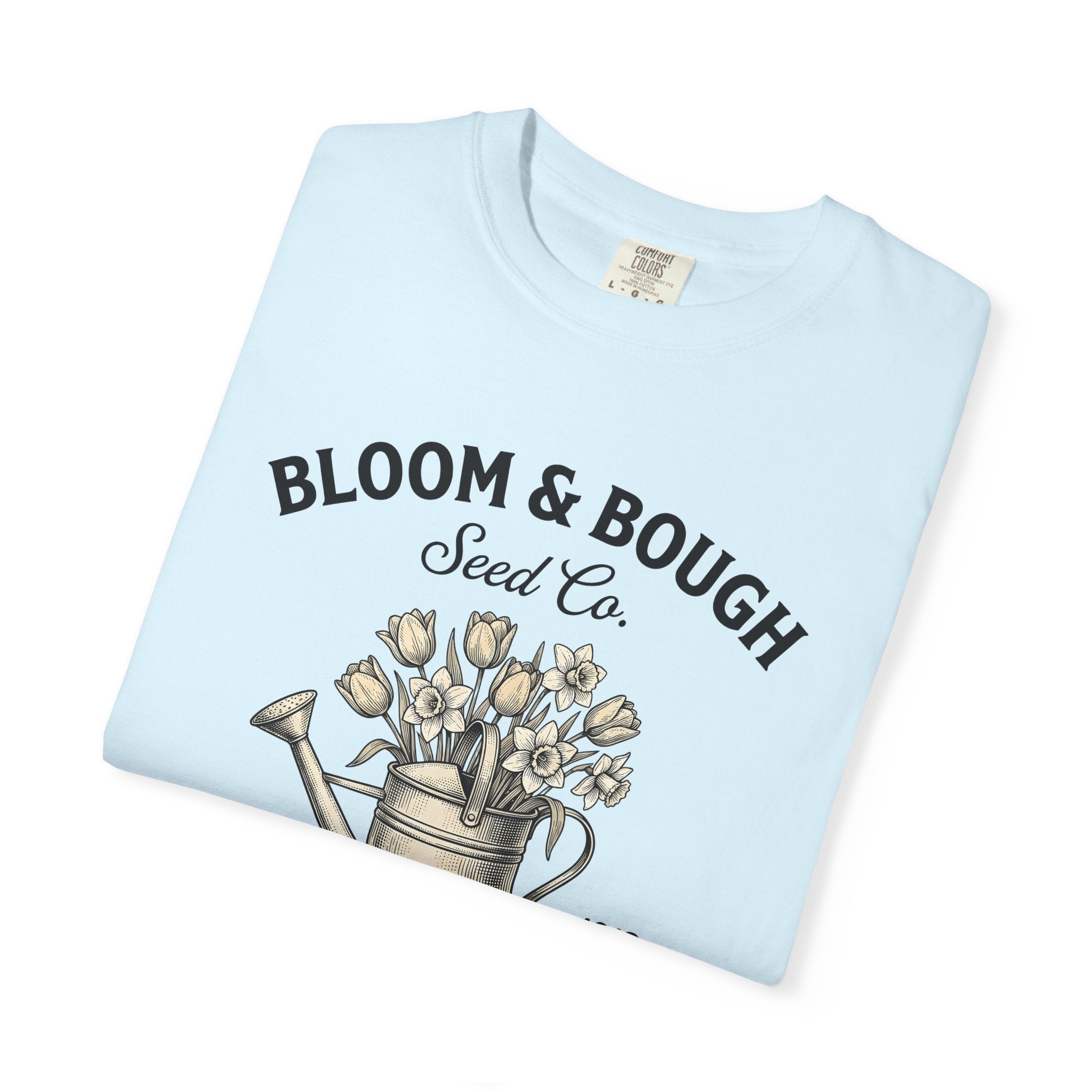 Floral Watering Can Shirt Easter Agriculture Gift Women Classic Tee Watering Can T-Shirt Spring Fan Vintage Tshirt Farming Graphic Line Art