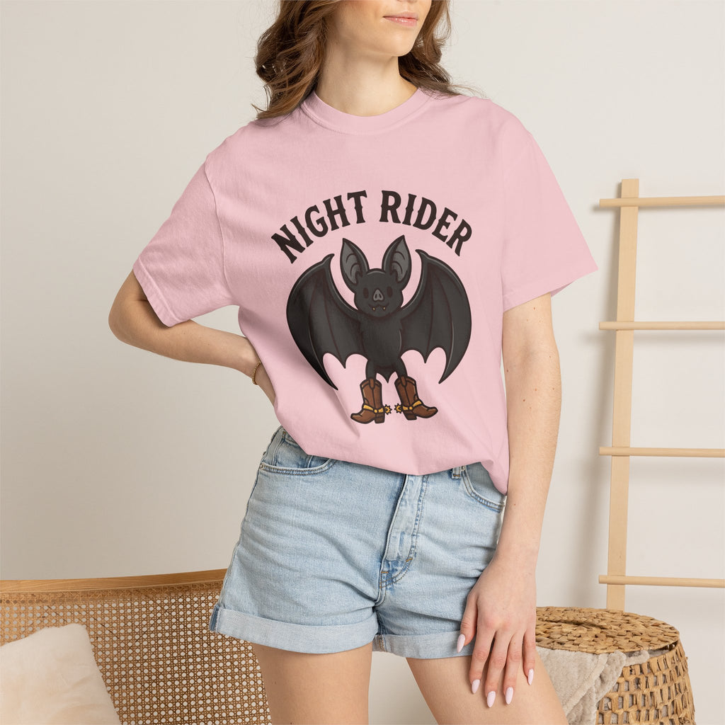 Bat Cowboy Shirt Halloween Wildlife Gift Women Cartoon Tee Vampire T-Shirt Horror Fan Comic Tshirt Animal Graphic Retro Cowboy Boots Tshirt