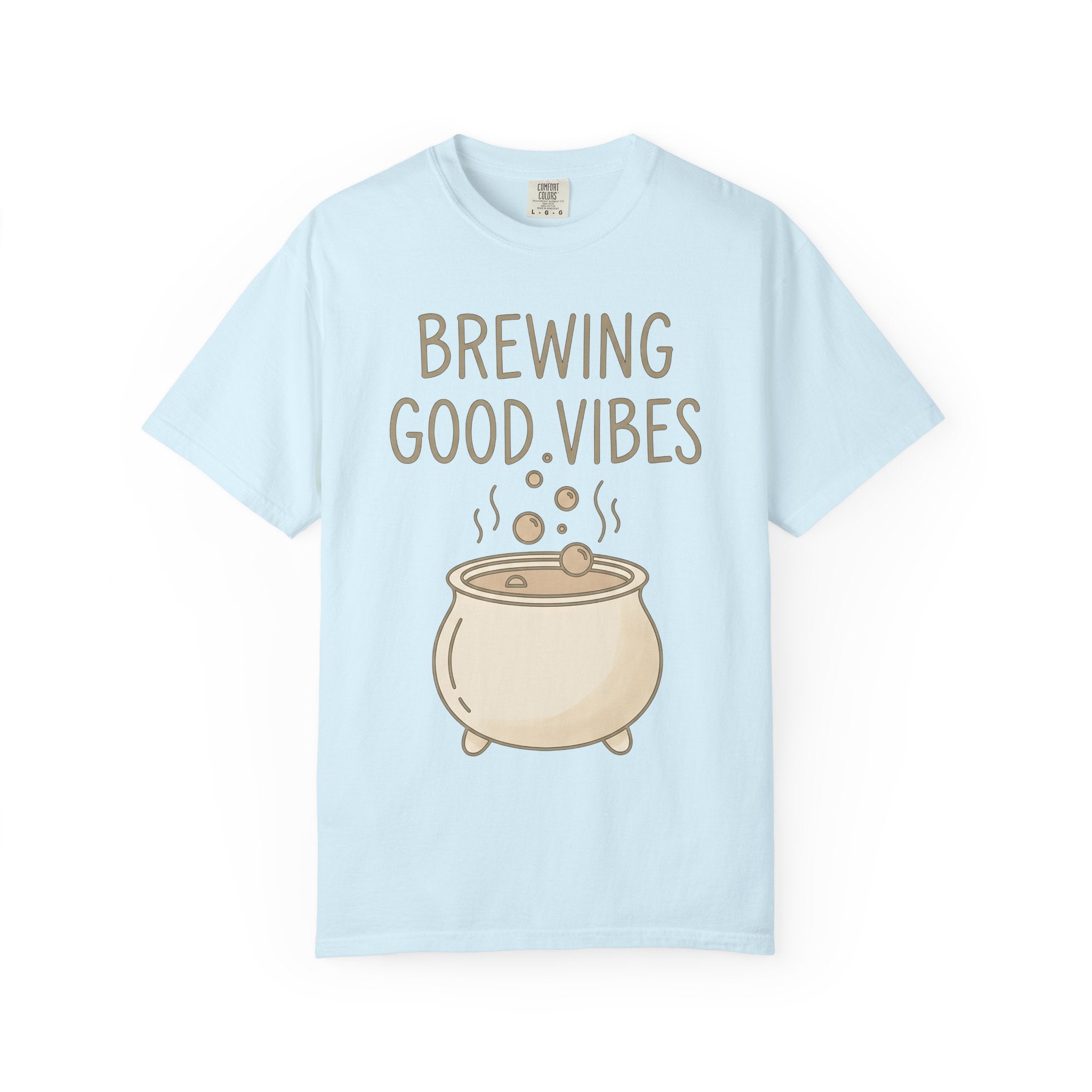 Cauldron Graphic Shirt Halloween Witch Gift Women Doodle Tee Pot T-Shirt Spooky Fan Kettle Graphic Tshirt Minimalist Bubbles Tshirt