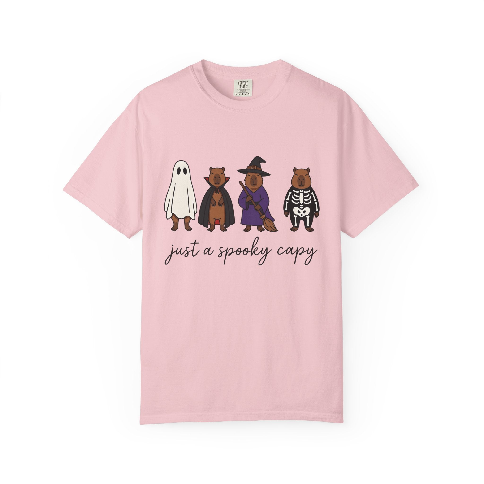 Capybara Outfits Shirt Halloween Pet Gift Women Adorable Tee Rodent T-Shirt Horror Fan Cute Tshirt Animal Graphic Comic Wizard Hat Tshirt