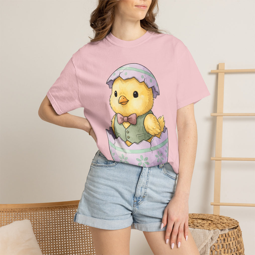 Baby Chick Shirt Easter Animal Gift Women Cute Tee Chick T-Shirt Easter Fan Chickling Tshirt Creature Graphic Watercolor Egg Shell Tshirt