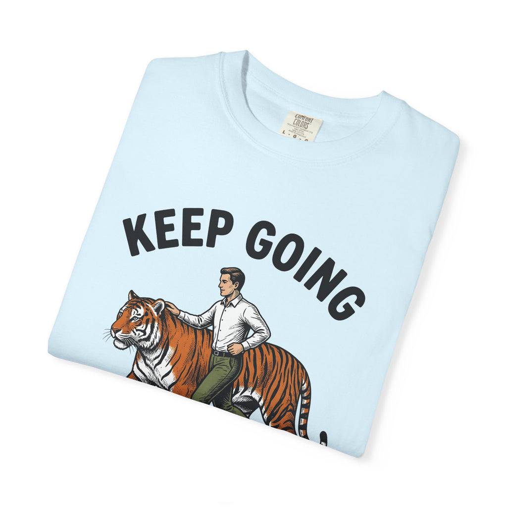 Dude Tiger Shirt Motivational Critter Gift Women Antiqued Tee Tiger T-Shirt Inspirational Enthusiast Vintage Tshirt Animal Graphic Pencil