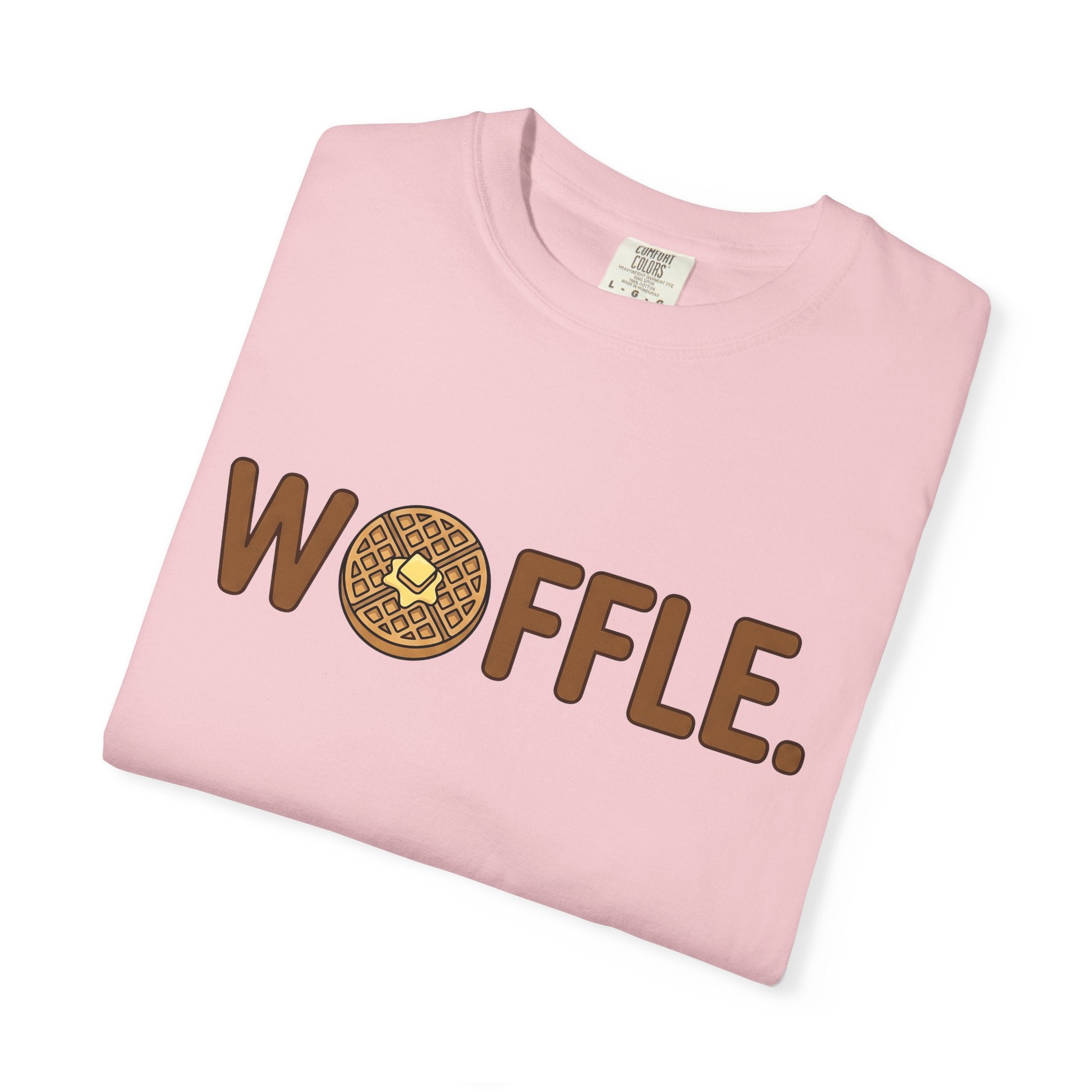 Waffle Illustration Shirt Desserts Brunch Gift Women Cartoon Tee Waffle T-Shirt Sweets Fan Cartoony Tshirt Breakfast Graphic Clean Spread