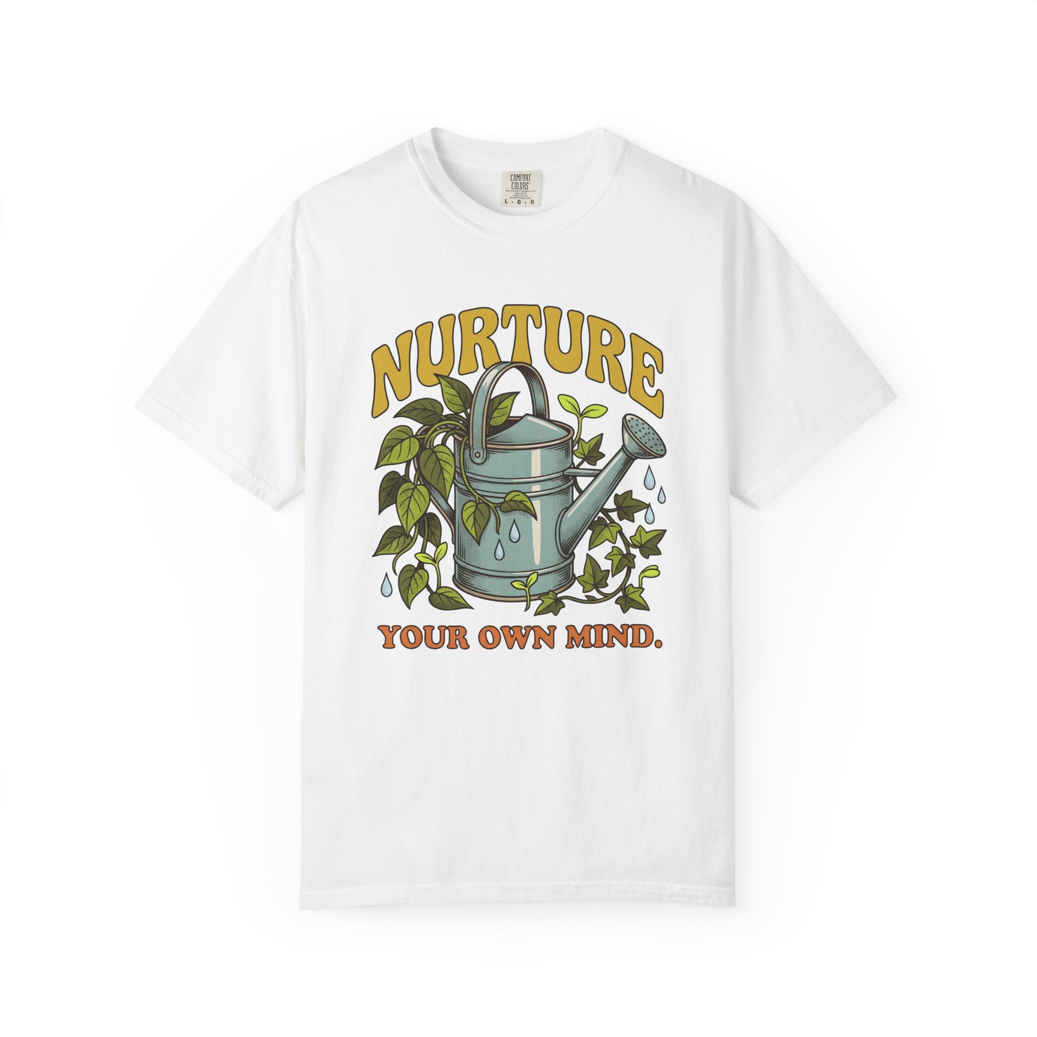 Metal Watering Plants Shirt Boho Chic Horticulture Gift Women Shabby Chic Tee Watering Can T-Shirt Bohemian Fan Distressed Tshirt Gardening