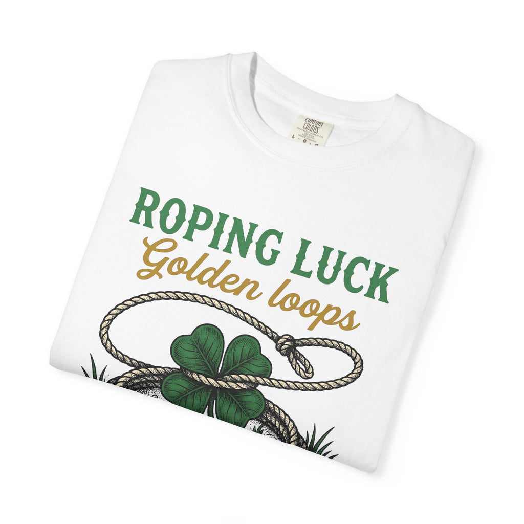 Luck Knot Shirt St Patrick's Day Ranch Gift Women Old School Tee Shamrock T-Shirt Luck Charm Fan Celtic Tshirt Farm Graphic Line Art Coin