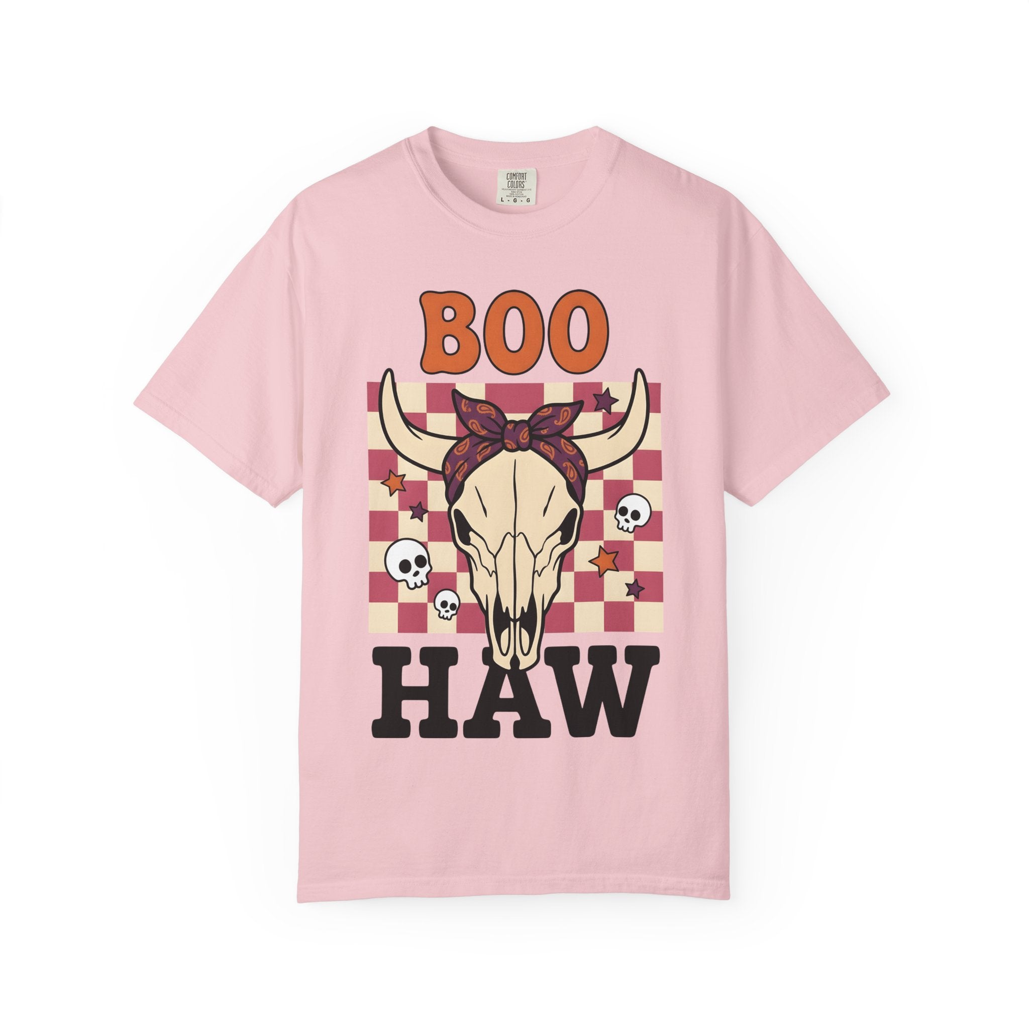 Cow Skull Shirt Cowgirl Western Gift Women Cartoon Tee Skull T-Shirt Rodeo Fan Cowboy Graphic Retro Stars Tshirt