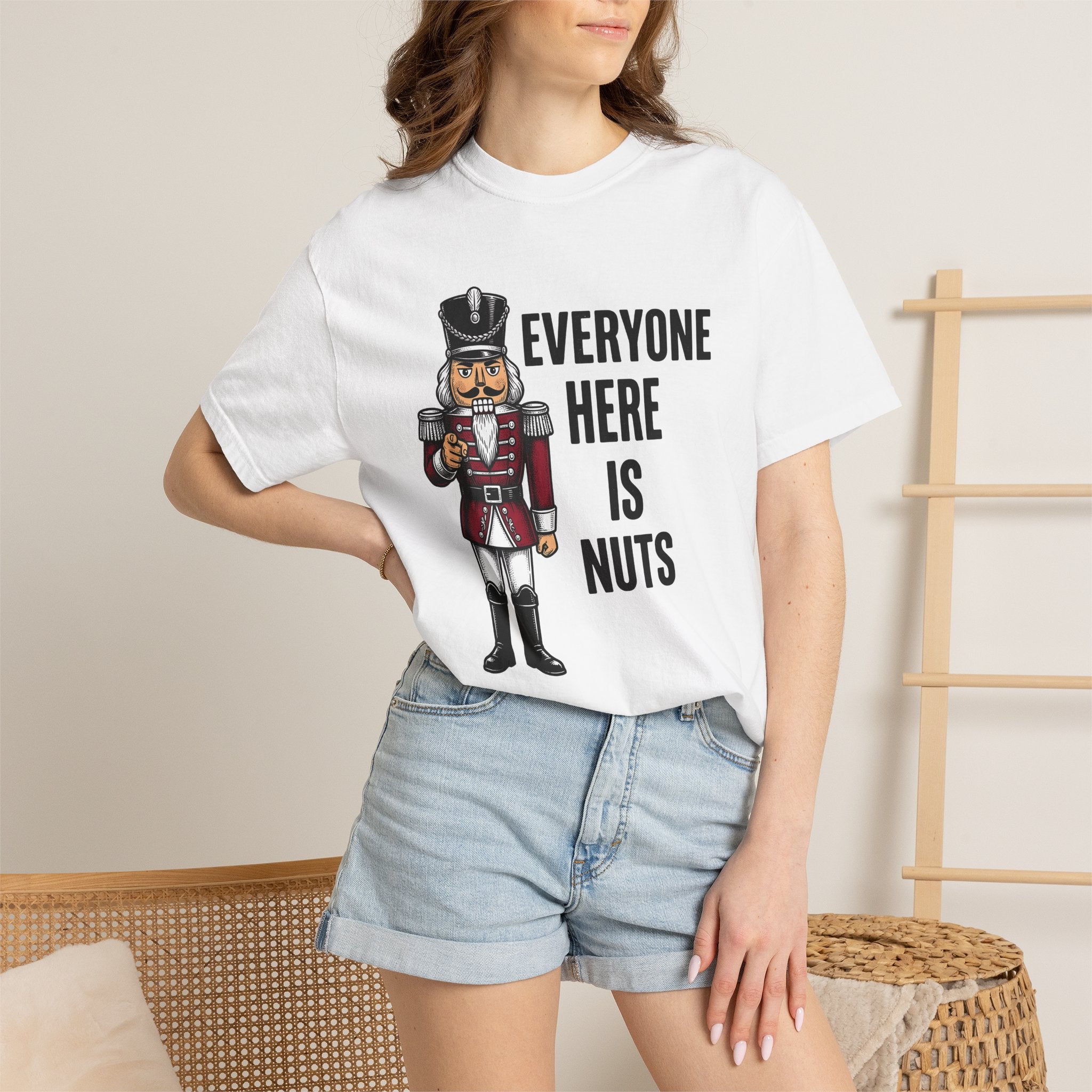 Nutcracker Soldier Shirt Christmas Humor Gift Women Vintage Tee Toy Soldier T-Shirt Xmas Fan Retro Tshirt Funny Graphic Hand Drawn Uniform