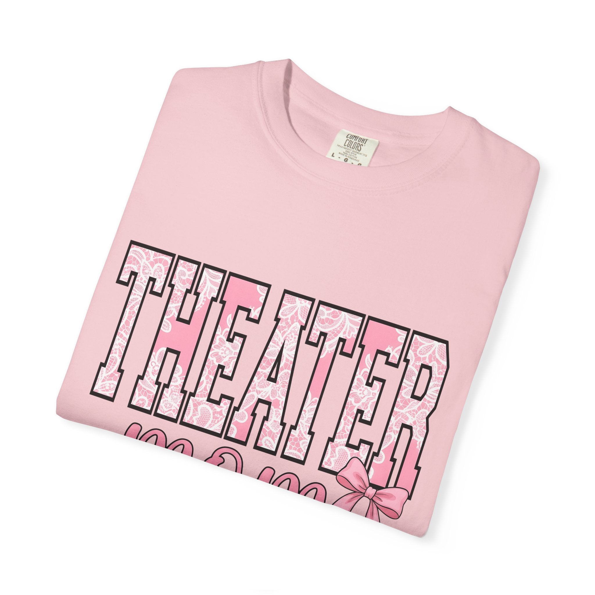 Lace Varsity Font Shirt Moms Acting Gift Women Dainty Tee Varsity Jacket T-Shirt Motherhood Fan Script Tshirt Thespian Graphic Old School
