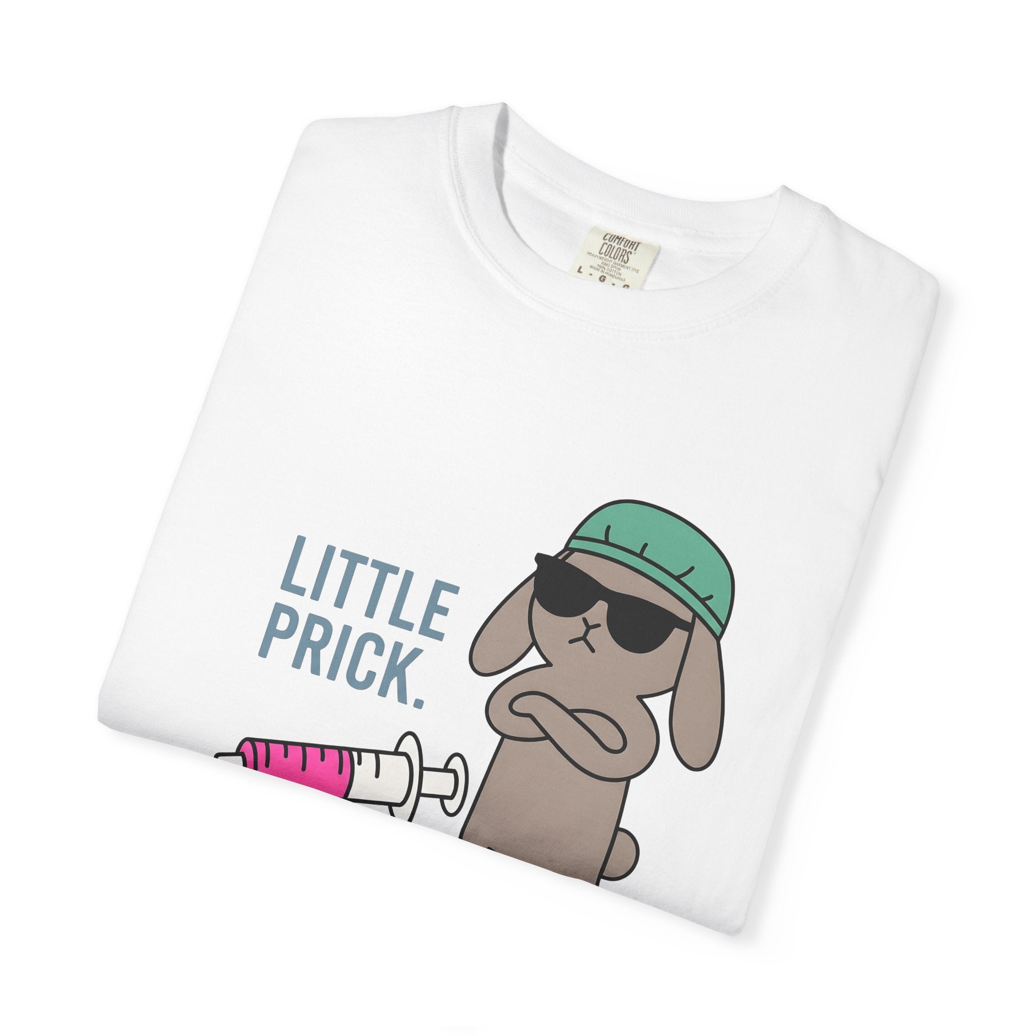 Bunny Syringe Shirt Nurses Animal Gift Women Cartoon Tee Syringe T-Shirt Nurse Enthusiast Toon Tshirt Creature Graphic Minimalist Sunglasses