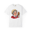 Mrs Claus Shirt Christmas Desserts Gift Women Retro Tee Santa Wife T-Shirt Xmas Fan Holiday Tshirt Treat Illustration Sketch Gingerbread
