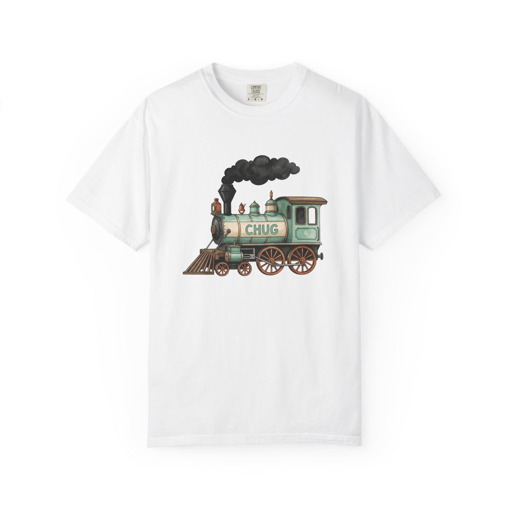 Steam Locomotive Shirt Trains Vehicles Gift Women Retro Tee Locomotive T-Shirt Train Fan Railroad Tshirt Automobile Graphic Sketch Steam