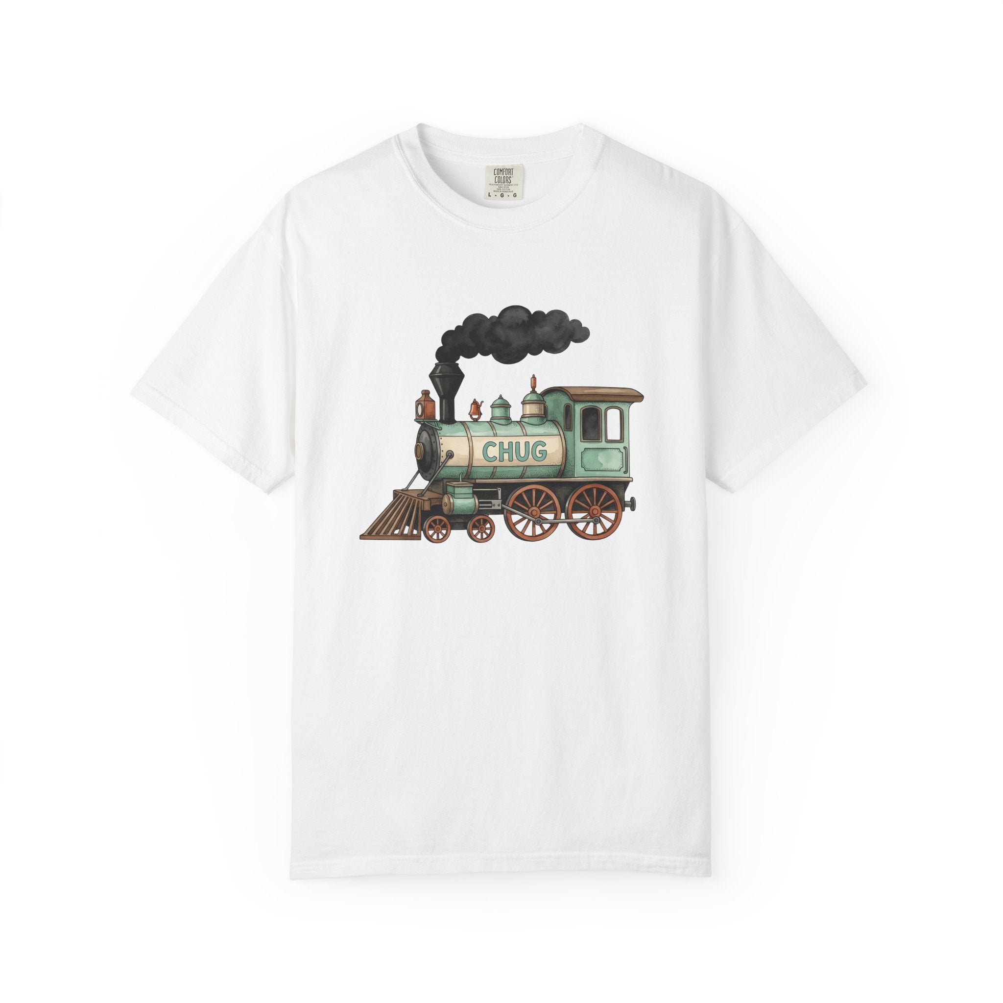 Steam Locomotive Shirt Trains Vehicles Gift Women Retro Tee Locomotive T-Shirt Train Fan Railroad Tshirt Automobile Graphic Sketch Steam