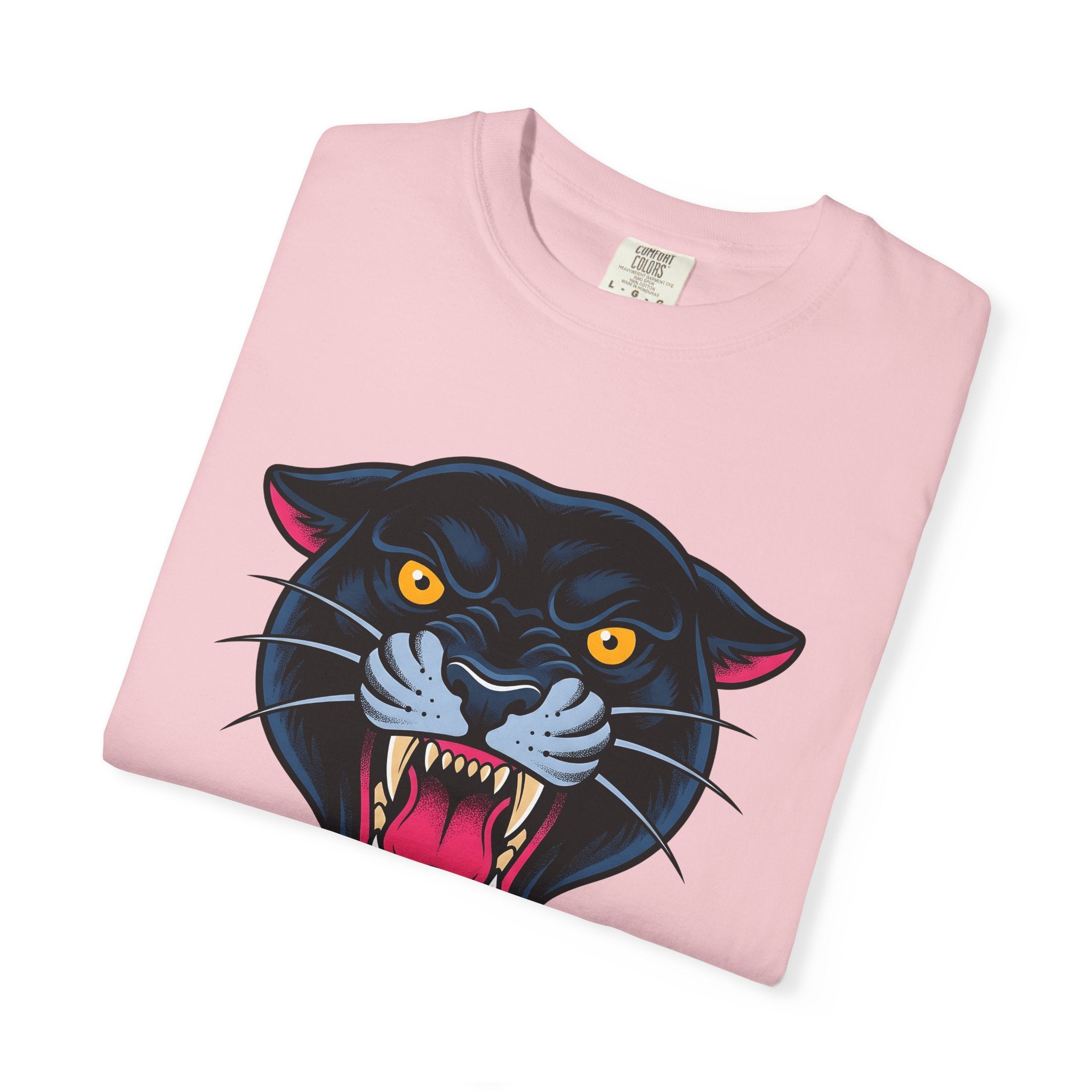 Black Panther Shirt Animal Art Gift Women Bold Tee Panther T-Shirt Wildlife Fan Bold Art Tshirt Artistic Graphic Illustration Classic Sharp