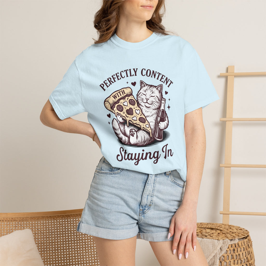 Cat Slice Shirt Cat Meal Gift Women Classic Tee Kitty T-Shirt Cat Fan Vintage Tshirt Food Graphic Sketch Soft Drink Bottle Tshirt