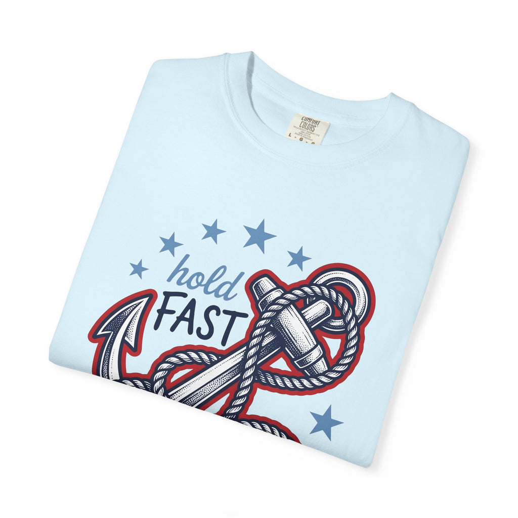 Anchor Rope Shirt America 4Th Of July Nautical Gift Women Vintage Tee Mooring Line T-Shirt Patriot Fan Retro Tshirt Maritime Graphic Hand