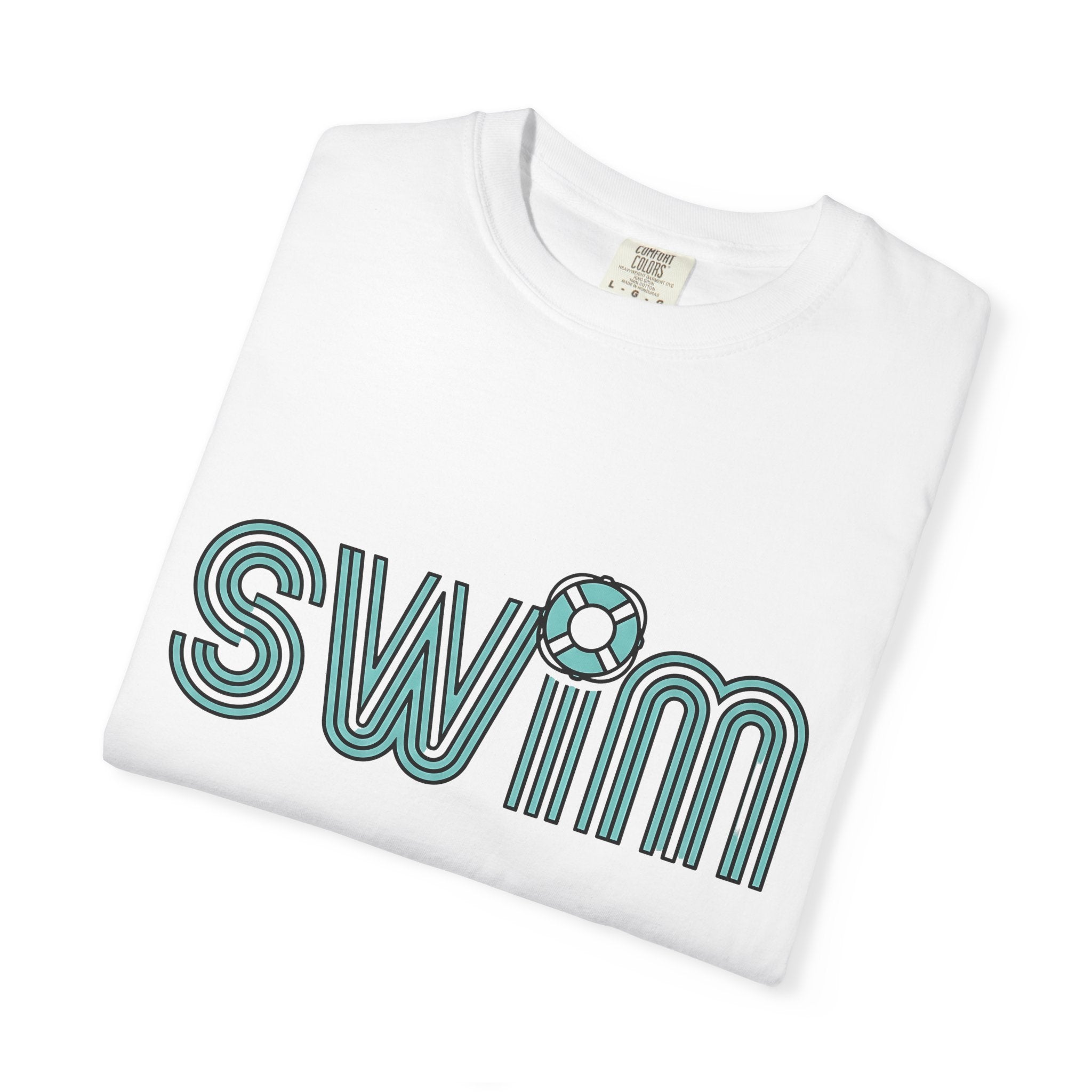 Swim Quote Shirt Swimming Coast Gift Women Modern Tee Swimming Quote T-Shirt Swimmer Enthusiast Contemporary Tshirt Seaside Graphic Classic