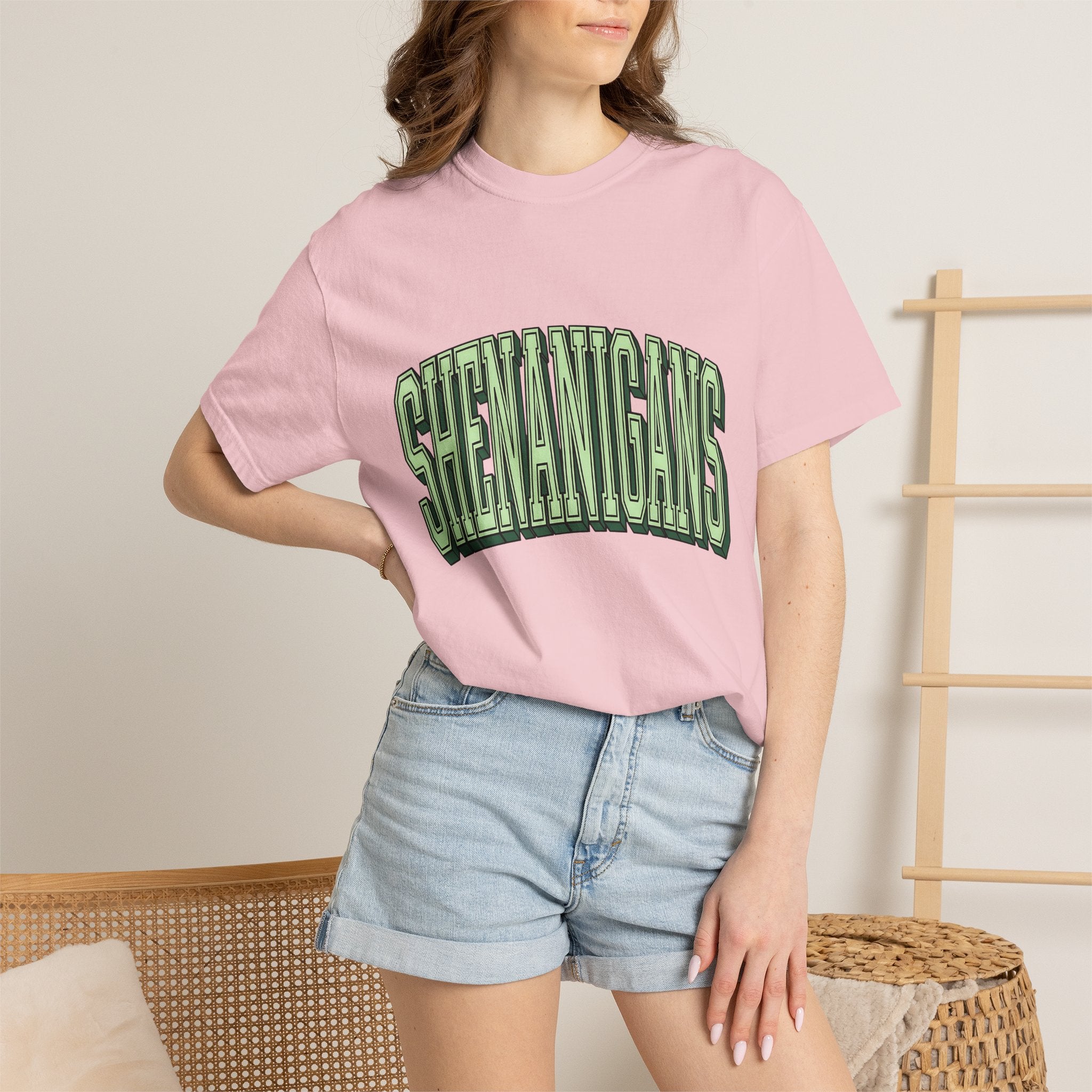 Curved Bold Text Shirt St Patrick's Day Jokes Gift Women Fun Tee Typography T-Shirt Shamrock Fan Quirky Tshirt Pun Graphic Vintage