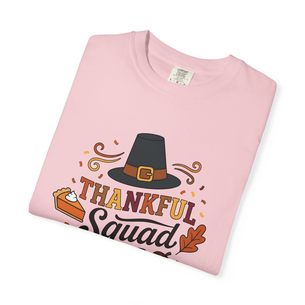 Pilgrim Hat Shirt Thanksgiving Harvest Gift Women Cute Tee Pilgrim T-Shirt Turkey Fan Pilgrim Hat Graphic Autumn Design Animated Pumpkin Pie