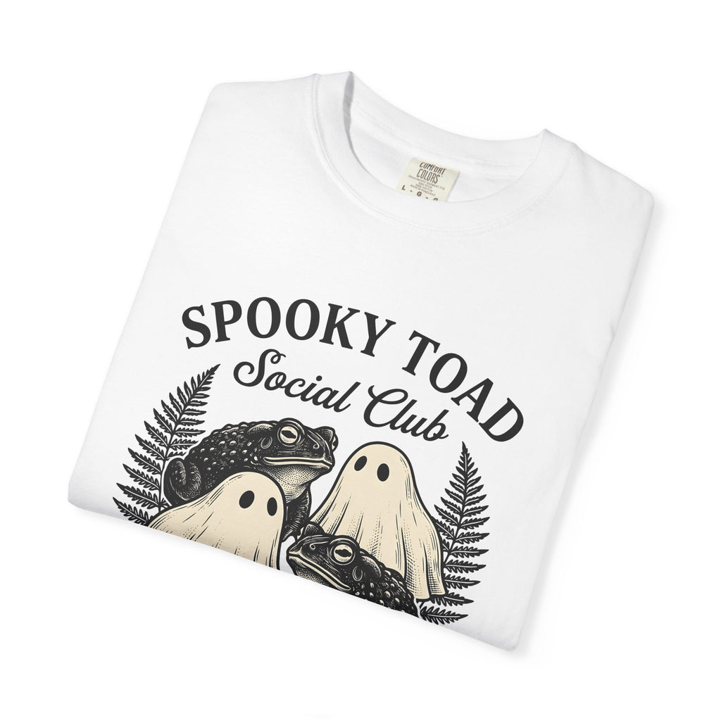 Ghost Toads Shirt Halloween Animals Gift Women Vintage Tee Toad T-Shirt Horror Fan Retro Tshirt Wildlife Graphic Hand Drawn Fern Tshirt