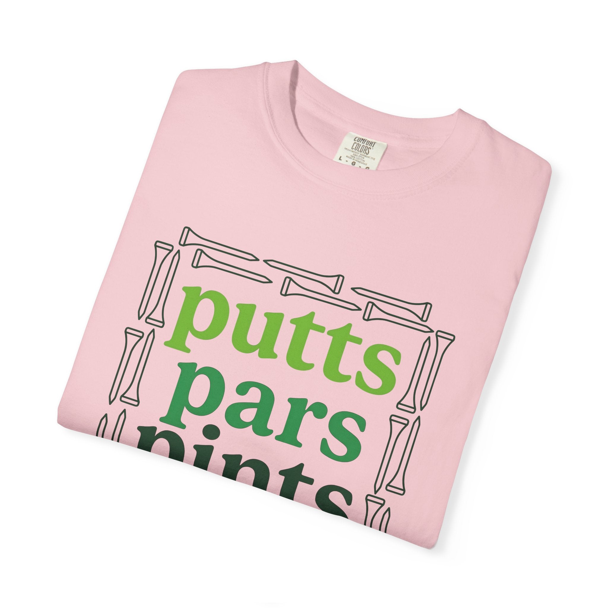 Golf Tees Shirt Golf Fun Gift Women Heavy Tee Tee Pegs T-Shirt Golfer Fan Golf Ball Tshirt Amusement Graphic Sleek Lager Tshirt