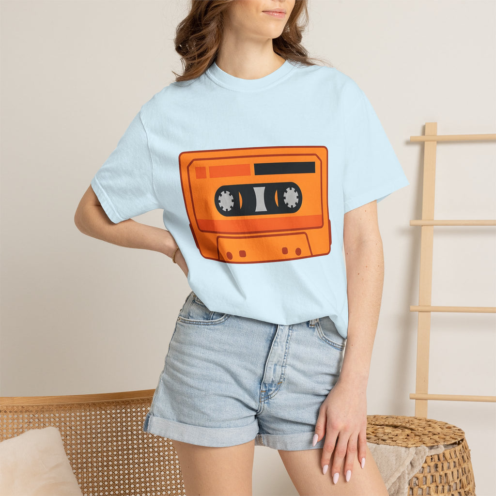 Cassette Tape Shirt Retro Music Gift Women Minimalist Tee Mixtape T-Shirt Retro Enthusiast Simple Tshirt Music Graphic Vintage Retro Tshirt