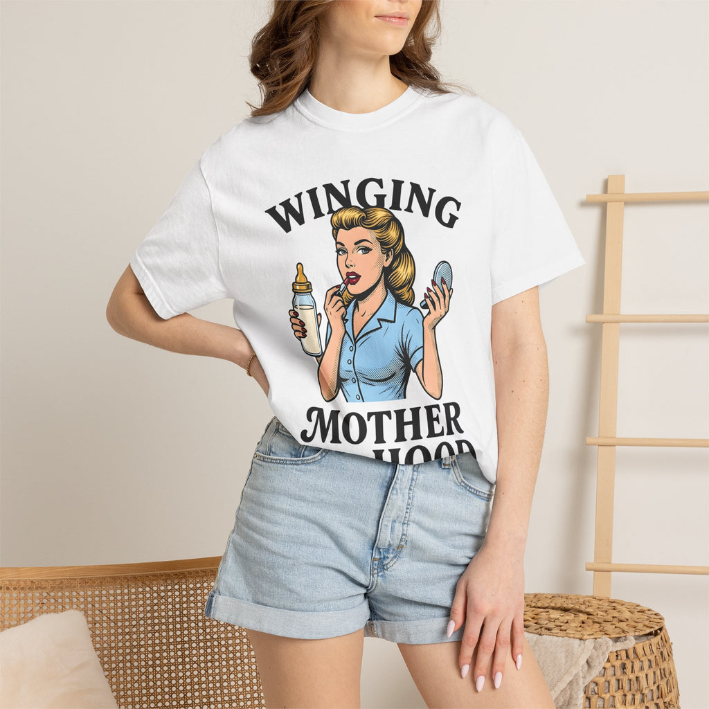 Retro Mom Shirt Moms Parenting Gift Women Pop Art Tee Mom T-Shirt Motherhood Enthusiast Pop Culture Tshirt Parenting Graphic Vintage Baby