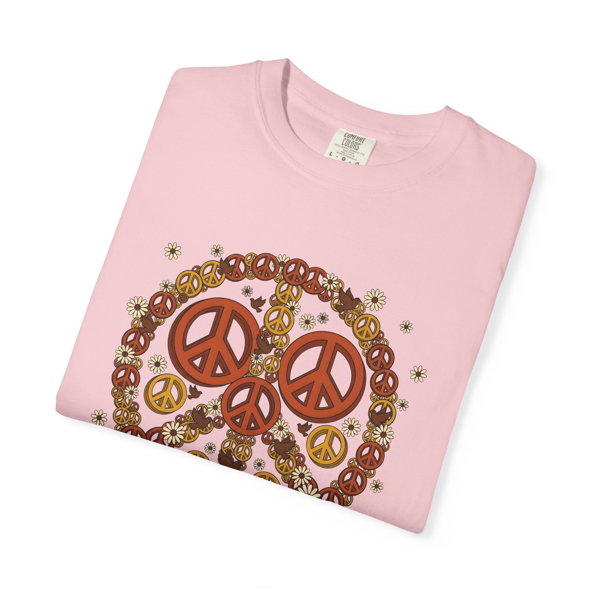 Peace Gesture Shirt Peace Activism Gift Women Folk Tee Hand Sign T-Shirt Pacifist Fan Peaceful Tshirt Activist Graphic Classic Dove Bird